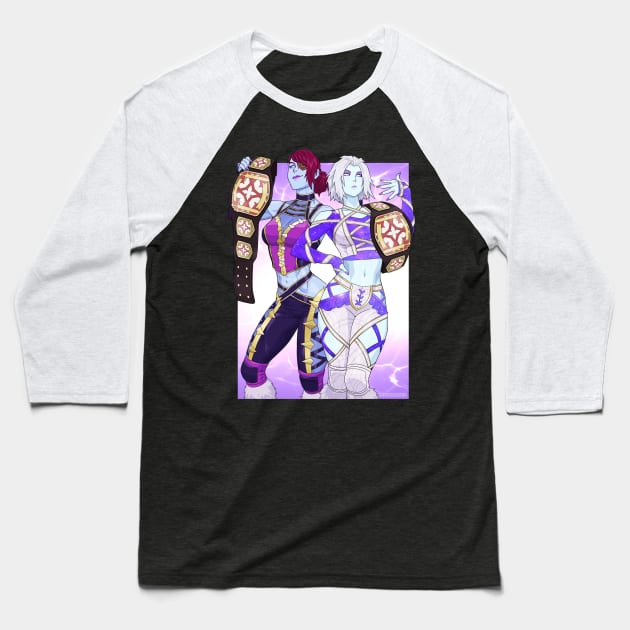 D2 Awoken Tag Team Champs Baseball T-Shirt by fallerion